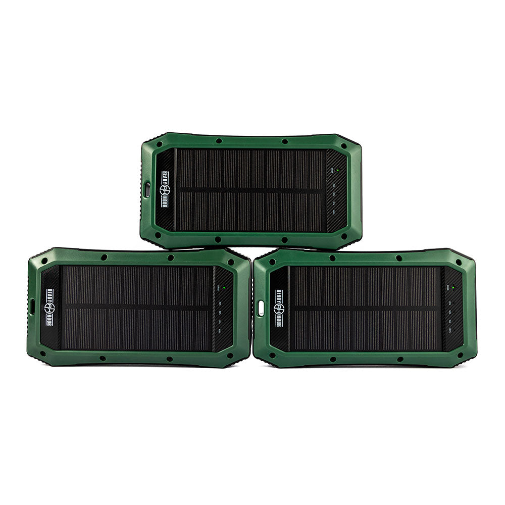 Wireless Solar PowerBank Charger & 20 LED Room Light 3-pack by Ready Hour