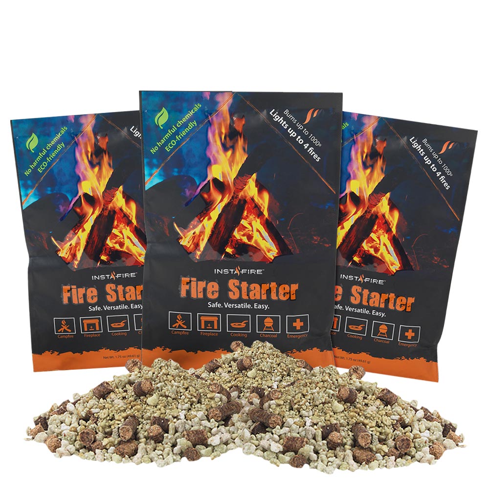 Fire Starter Pouches by InstaFire (3 packs)