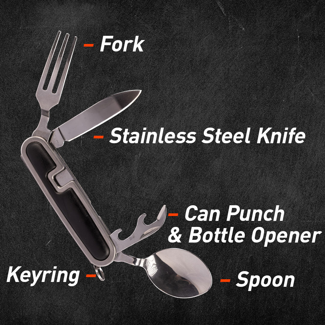 4-in-1 Folding Cutlery Tool by Ready Hour