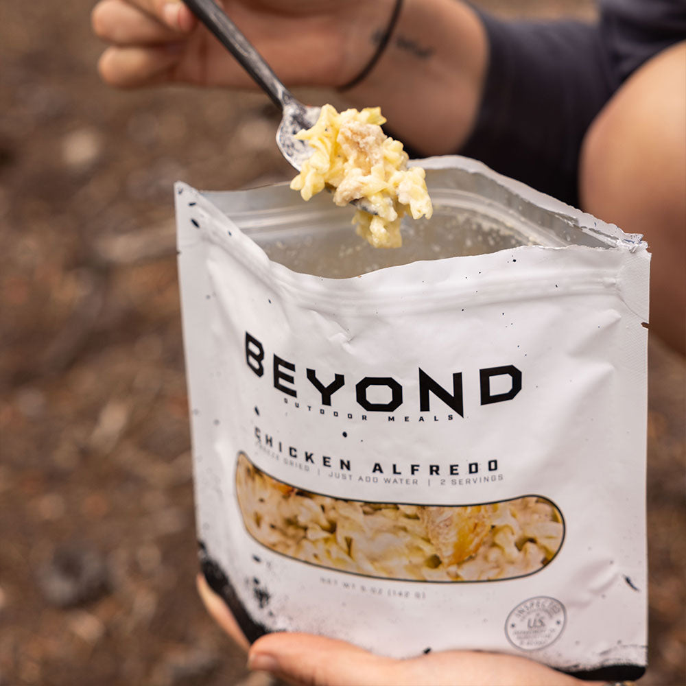 Chicken Alfredo Pouch by Beyond Outdoor Meals (710 calories, 2 servings)