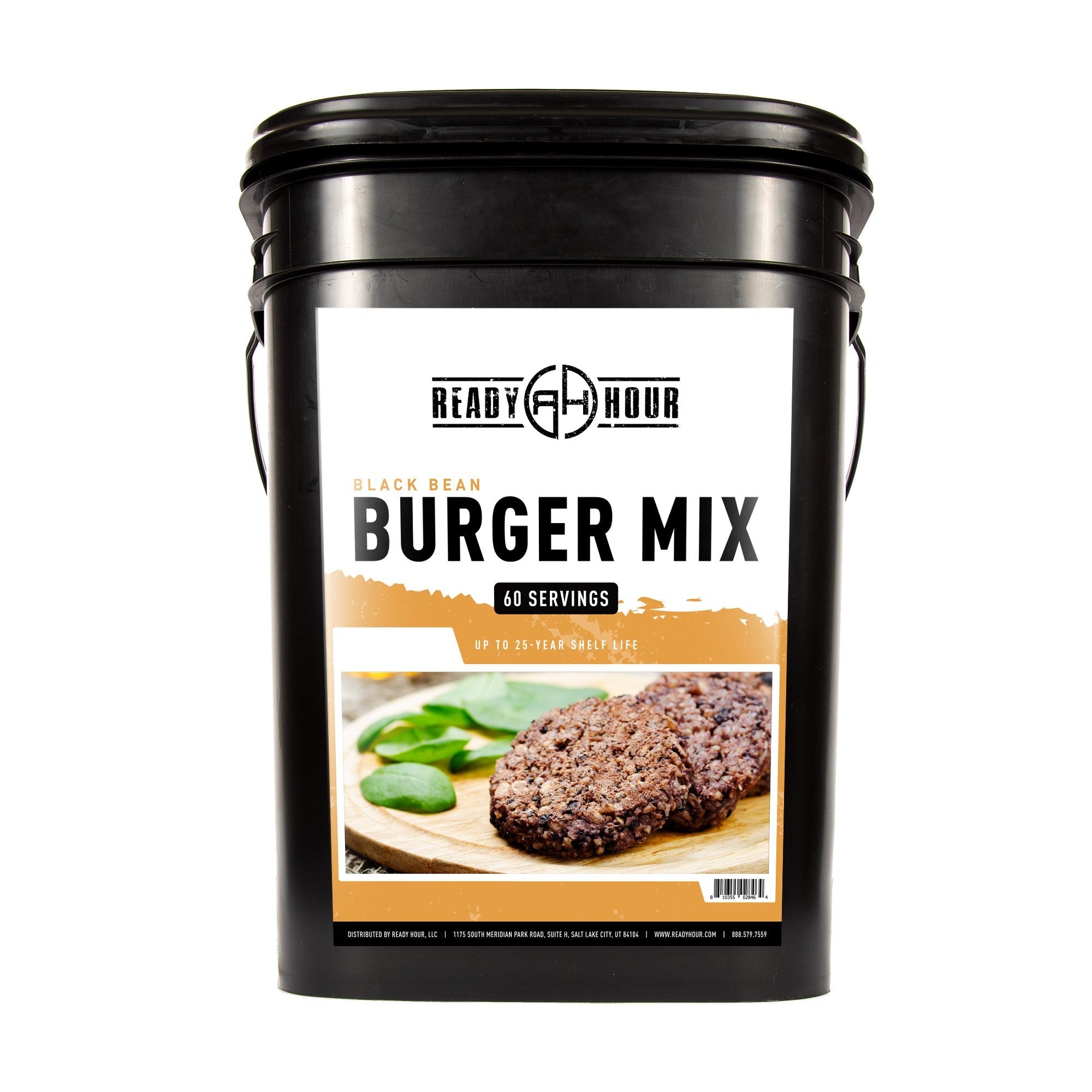 Black Bean Burger Mix Bucket - 60 servings (Thank You Offer)