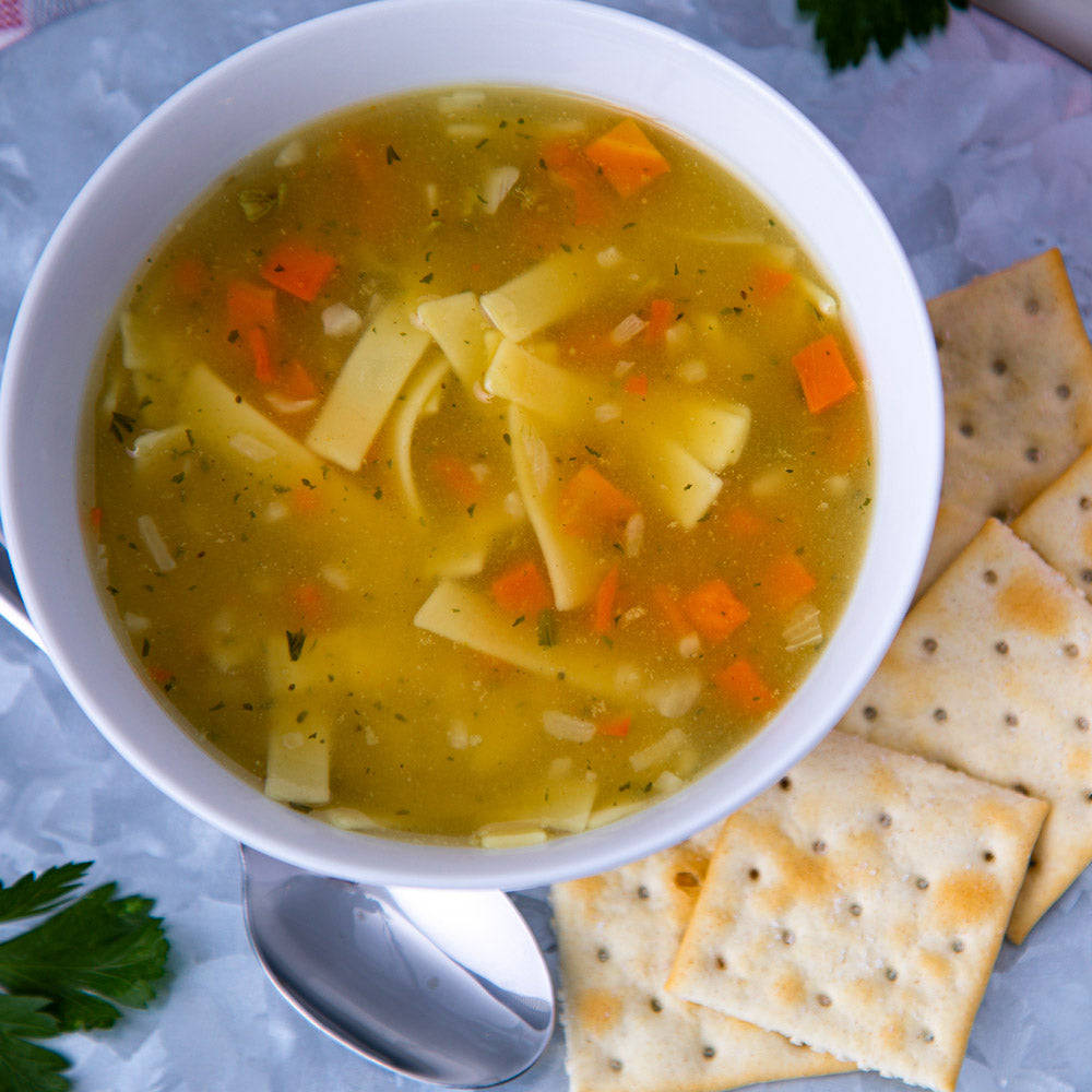 Chicken Flavored Noodle Soup #10 Cans (60 total servings, 3-pack)