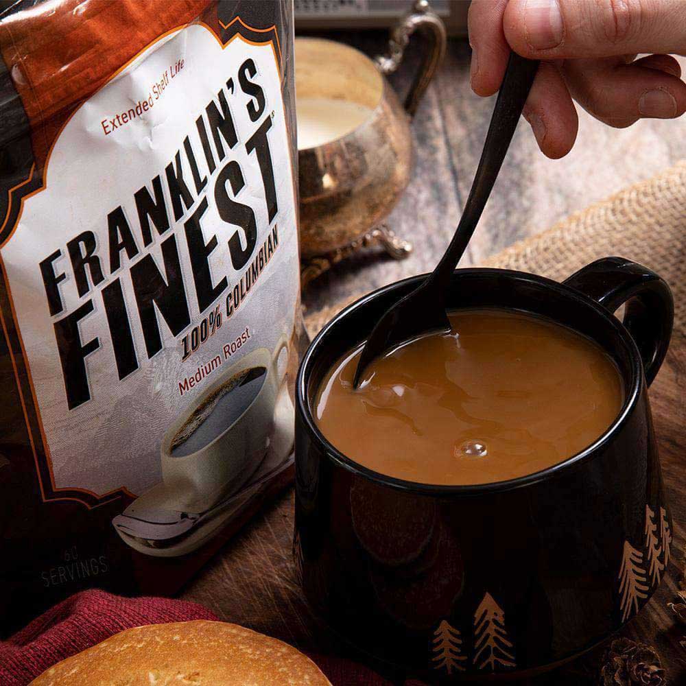 Franklin's Finest 100% Colombian Survival Coffee (720 servings, 1 bucket)