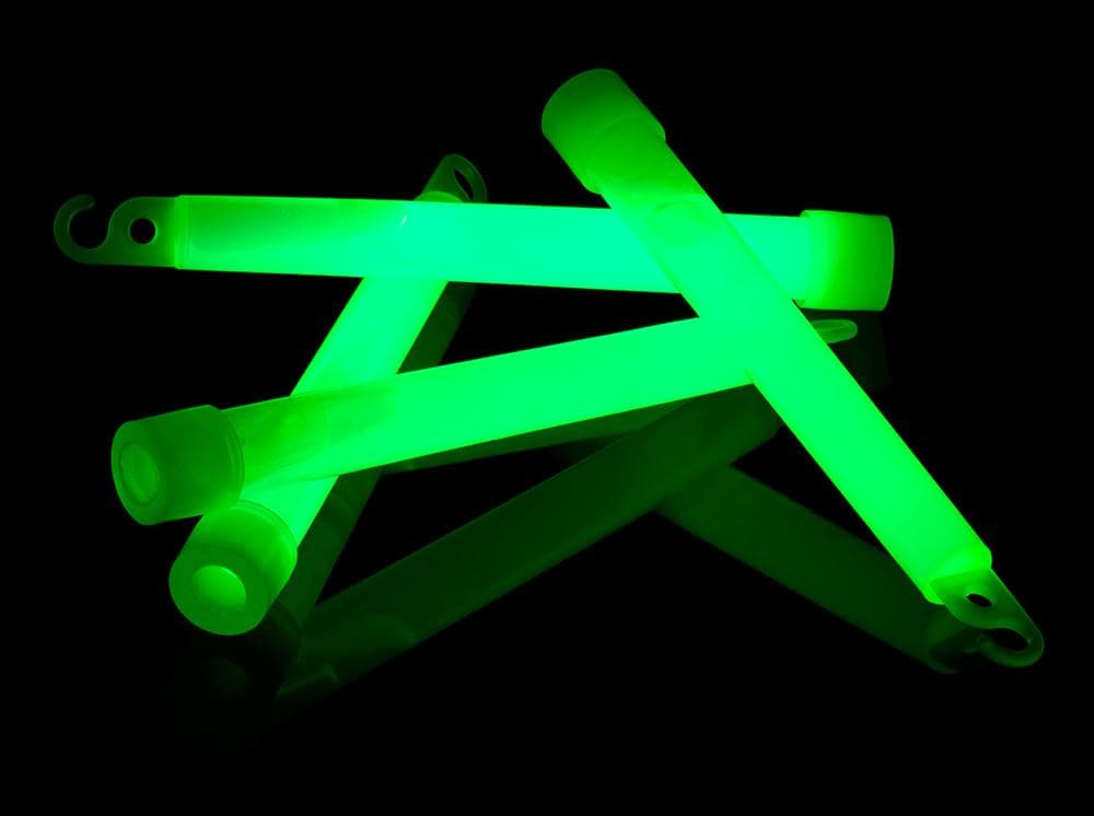 4" Green Light Glow Sticks (24 sticks, 6 packs)