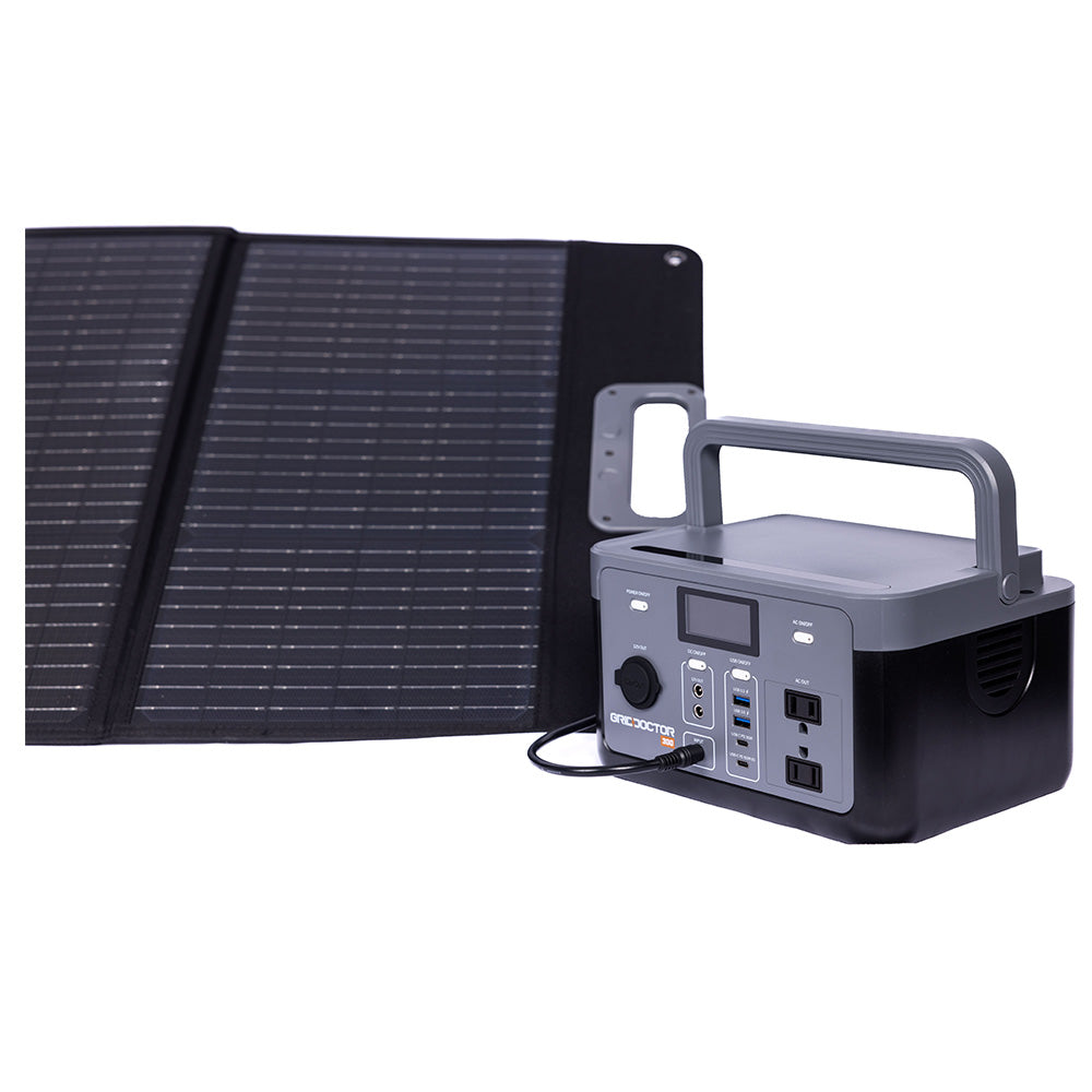 The Grid Doctor 300 Solar Generator System w/ a free 100W Solar Panel