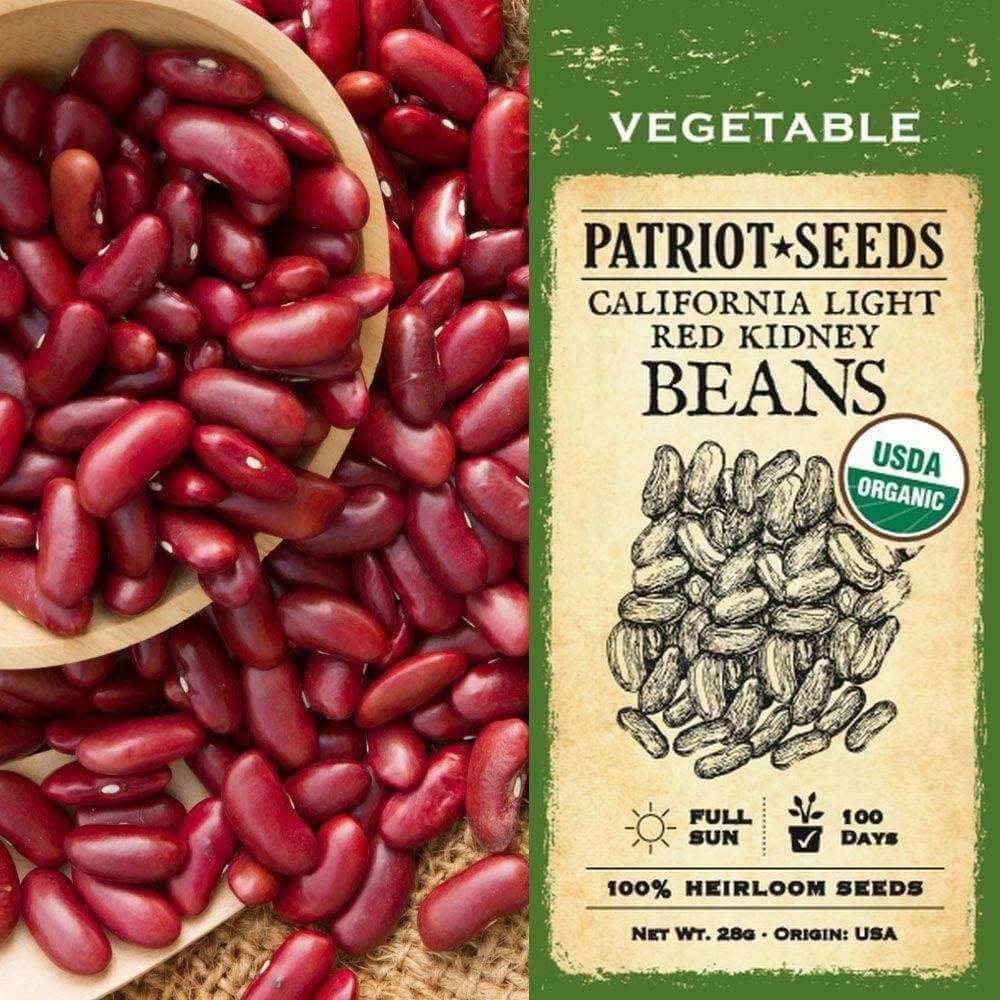 Organic California Light Red Kidney Beans (28g)