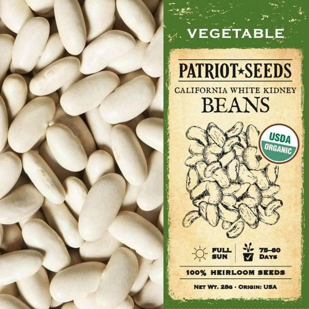 Organic California White Kidney Beans (28g)