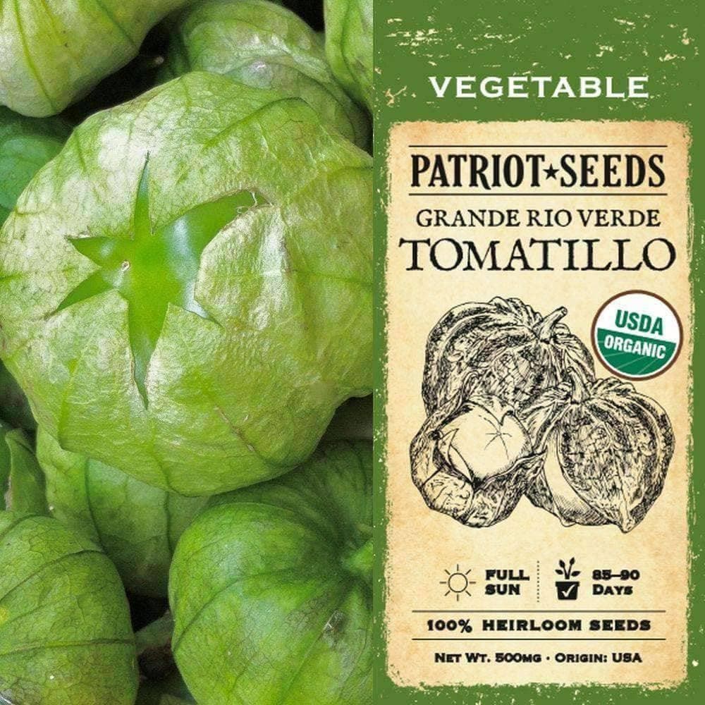 Organic Grande Rio Verde Tomatillo Tomato Seeds (500mg)