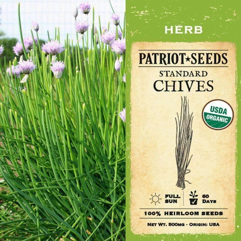 Organic Standard Chive Herb Seeds (500mg)