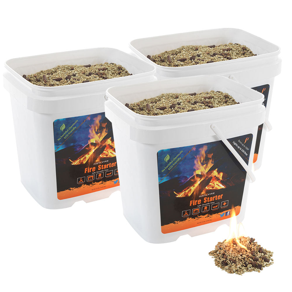 Fire Starter & Fuel (3-pack of 2-gallon buckets) by InstaFire