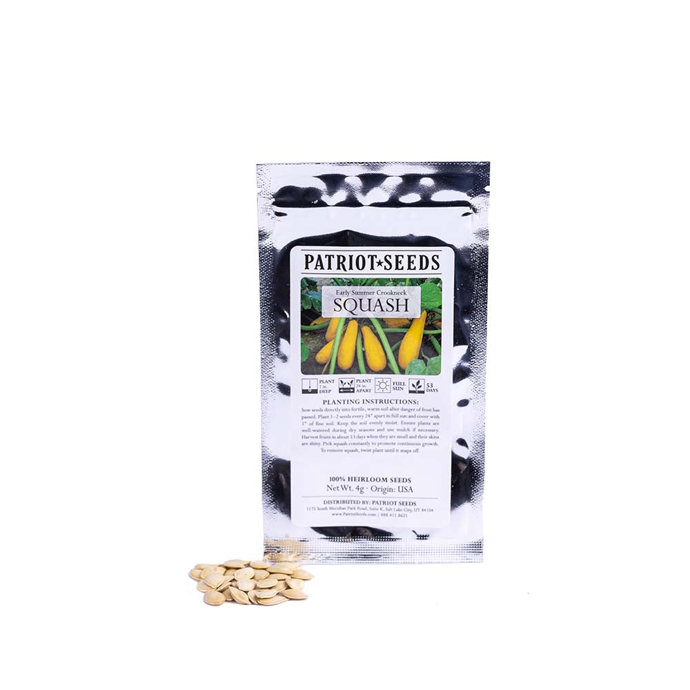 Heirloom Crookneck Squash Seeds (4g) by Patriot Seeds