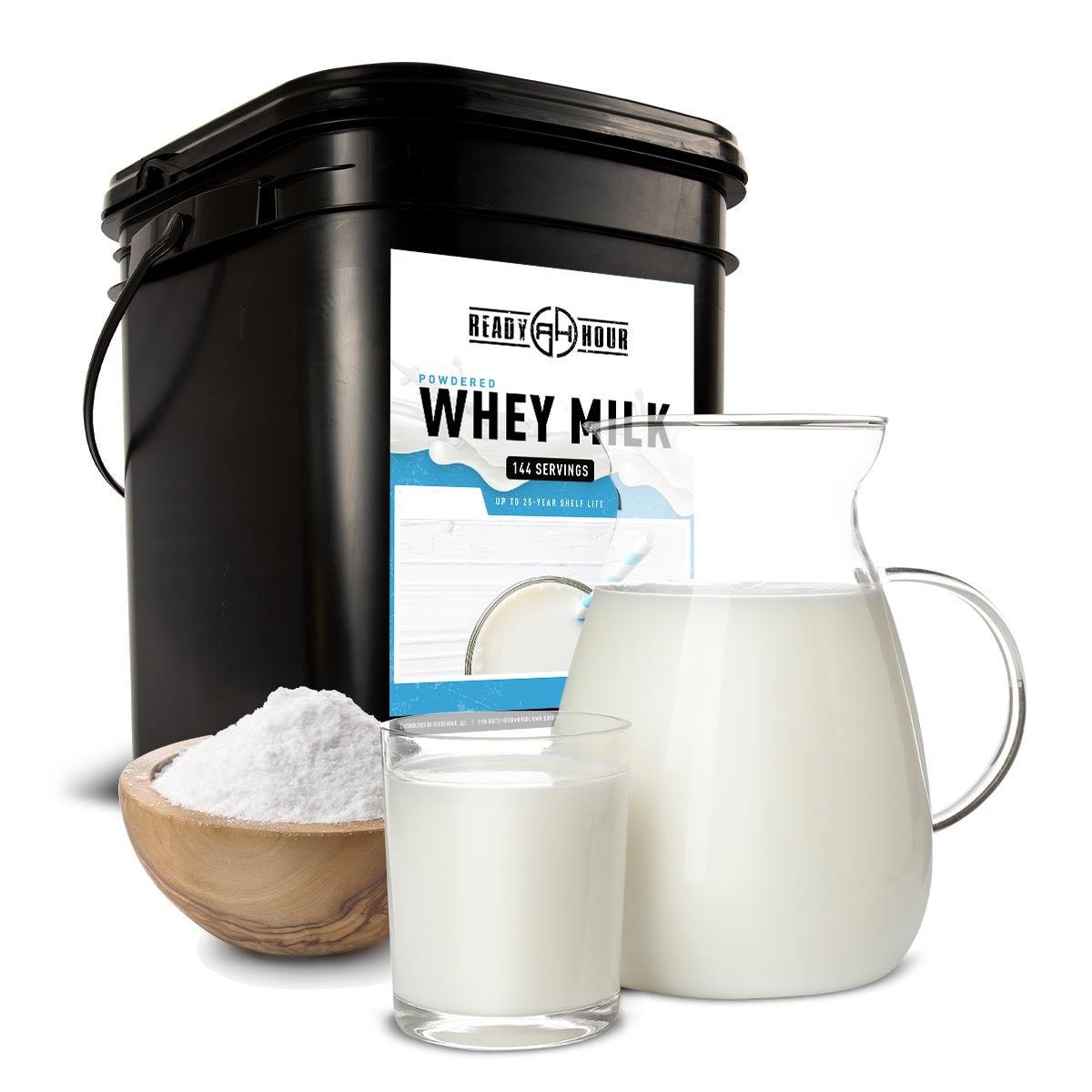 Powdered Whey Milk Bucket (144 servings, 9 pk.)