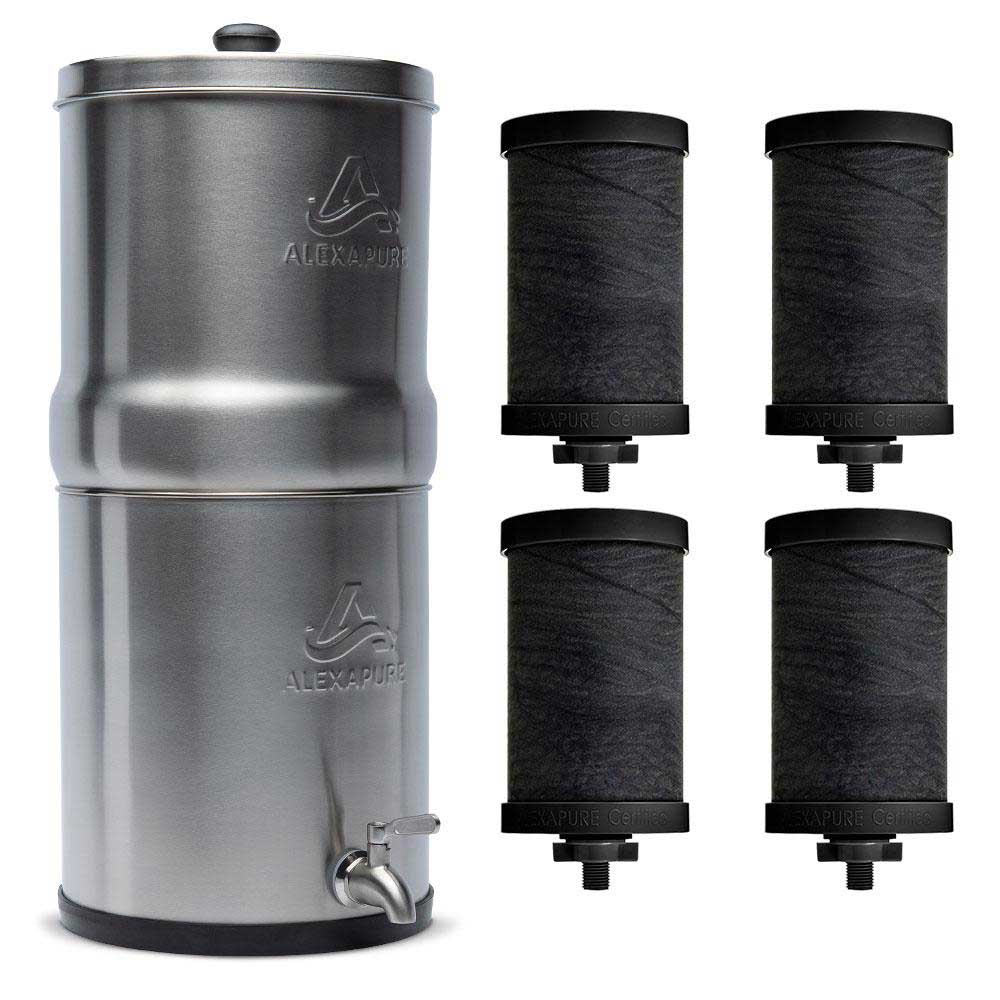 Alexapure Pro Super Flow Water Filtration Kit (4x water filtration)