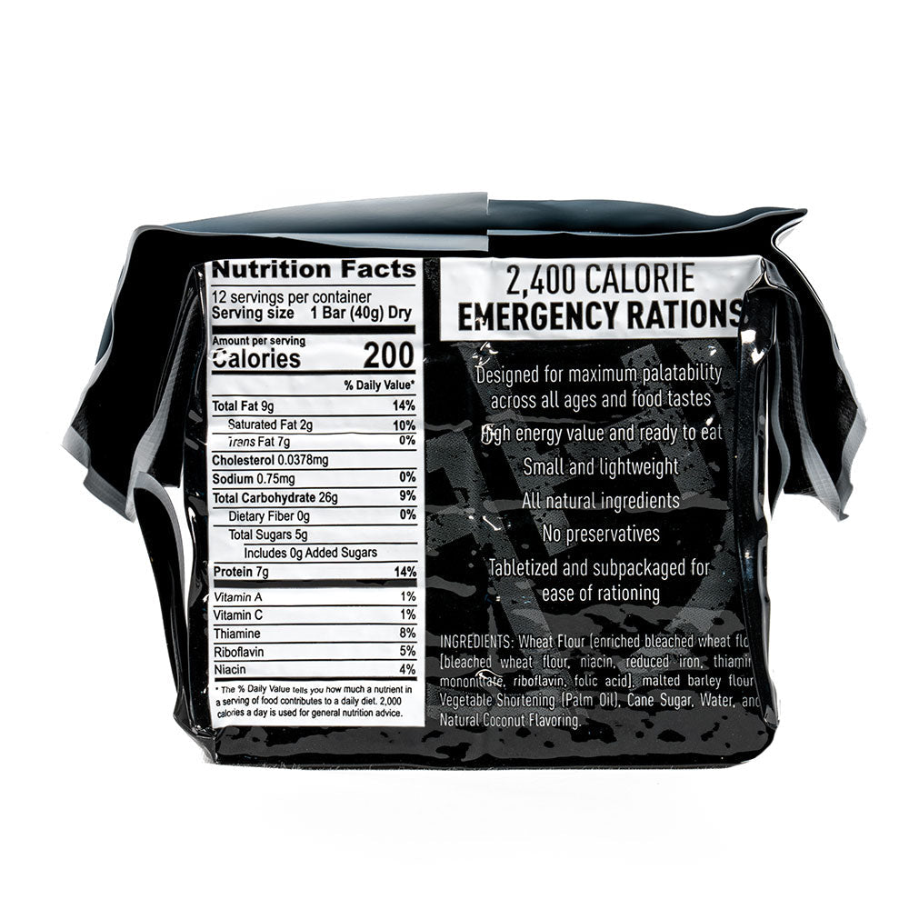 2,400 Calories Emergency Ration Bars by Ready Hour