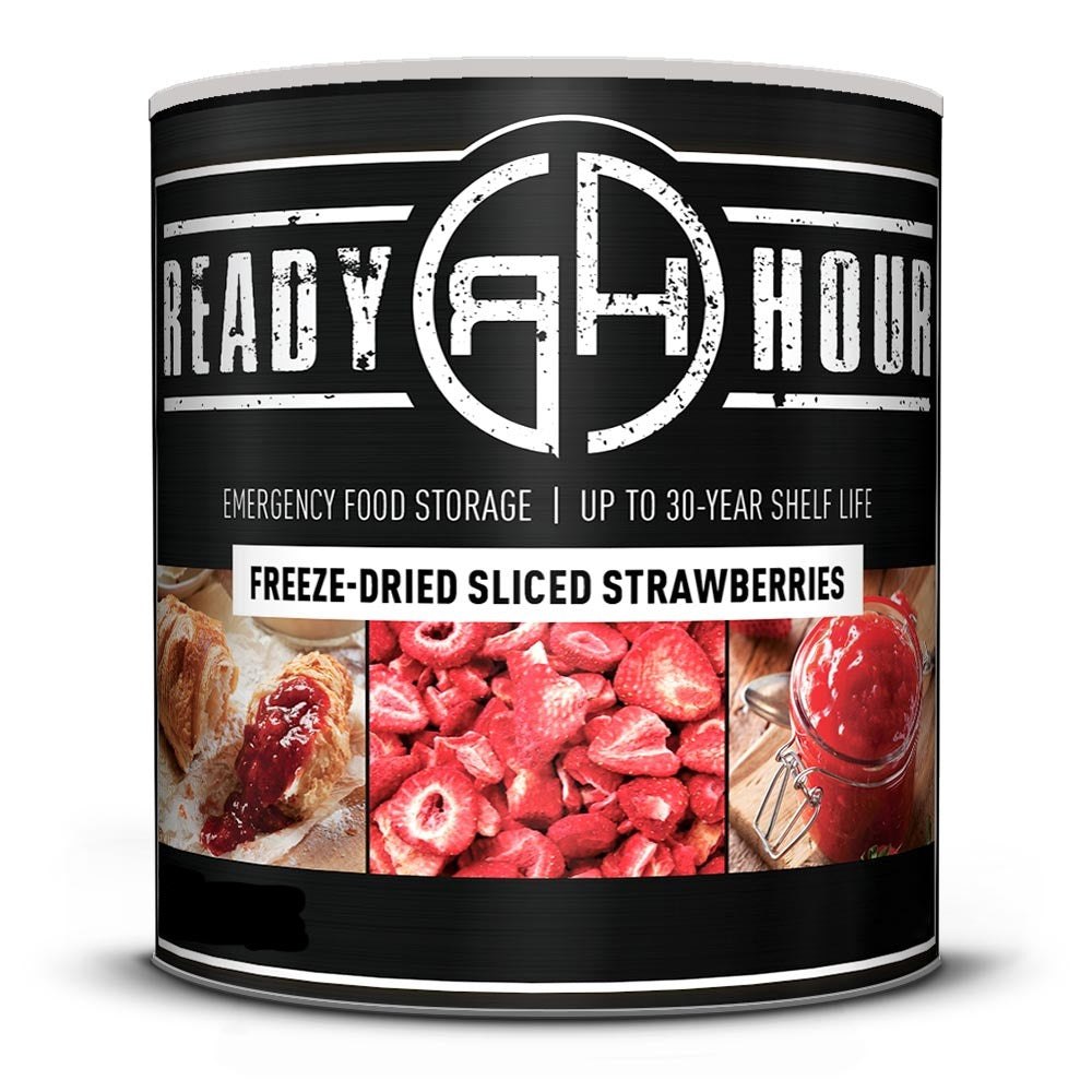 Freeze-Dried Sliced Strawberries #10 Cans (108 total servings, 3-pack)