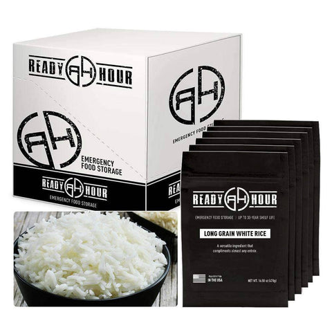 Long Grain White Rice Case Pack (60 servings, 6 pk.)