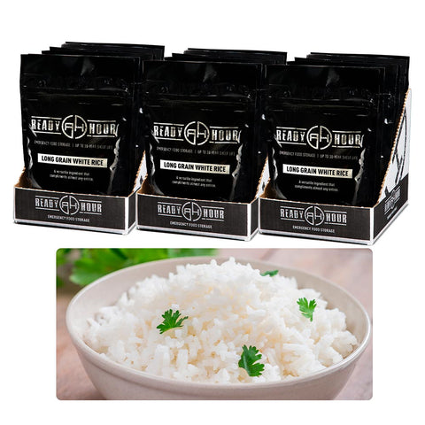 Long Grain White Rice Case Pack 3-Box Kit (180 total servings, 18 pk.)